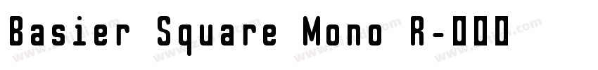 Basier Square Mono R字体转换